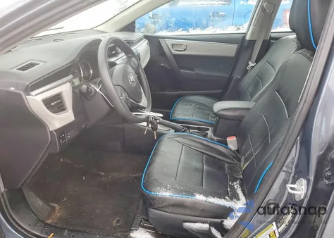 2016 Toyota Corolla L из США, поврежденный, VIN 2T1BURHE4GC539982